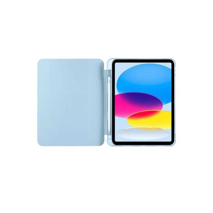 Mey İthalat®  iPad 2022 10.9 (10.nesil) Kılıf Kalemlikli Mars Tablet Kılıfı - Mavi