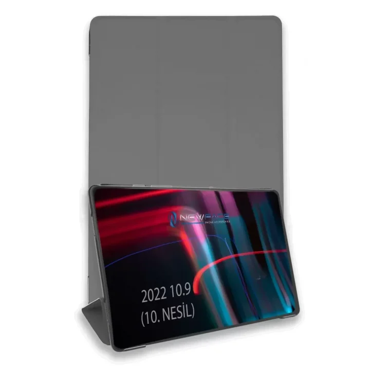Mey İthalat®   iPad 2022 10.9 (10.nesil) Kılıf Tablet Smart Kılıf - Koyu Gri