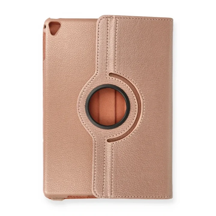 Mey İthalat®   iPad 9.7 (2018) Kılıf 360 Tablet Deri Kılıf - Rose Gold