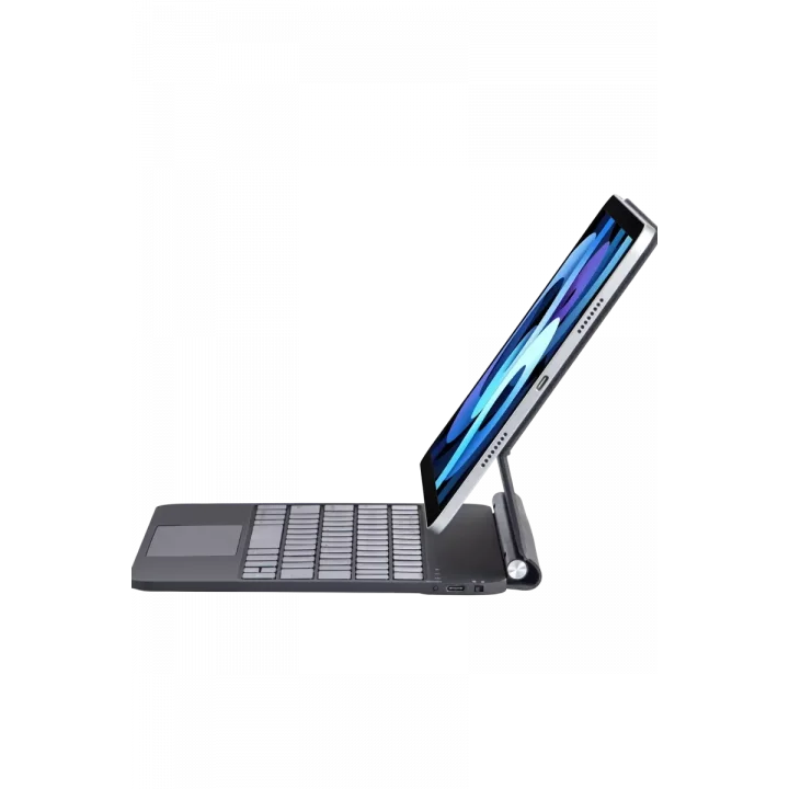 Mey İthalat®   iPad Pro 11 (2022) Kılıf X7 Magic Manyetik Klavyeli Tablet Kılıfı - Siyah