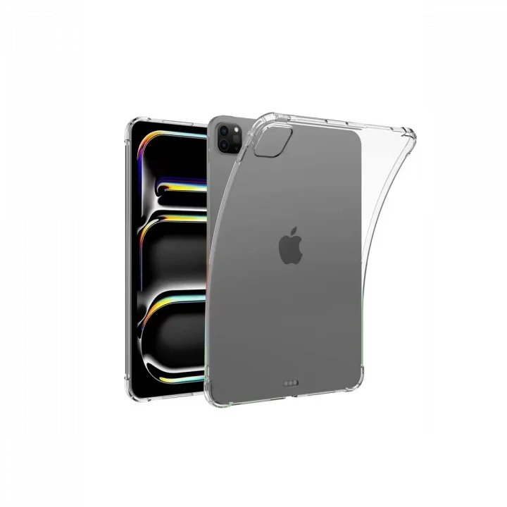 Mey İthalat®   iPad Pro 11 (2024) Kılıf Anti Shock Tablet Silikon - Şeffaf