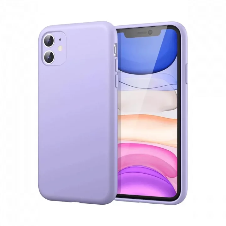 Mey İthalat®   iPhone 11 Kılıf First Silikon - Lila