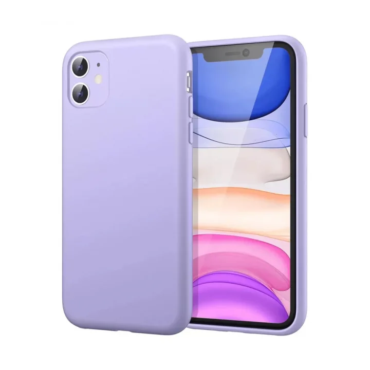 Mey İthalat®   iPhone 11 Kılıf First Silikon - Lila
