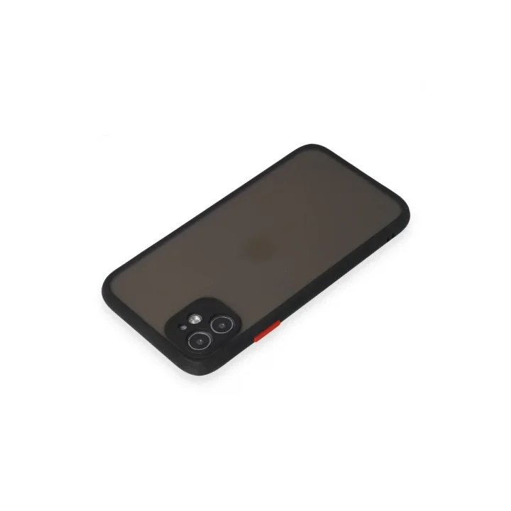 Mey İthalat®   iPhone 11 Kılıf Montreal Silikon Kapak - Siyah