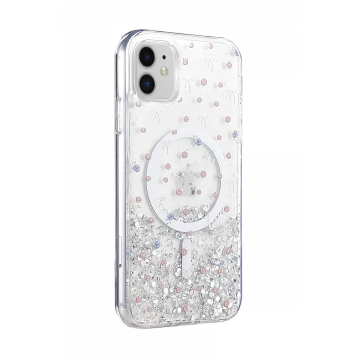 Mey İthalat®   iPhone 11 Misk Simli Magsafe Kapak - Desen 1