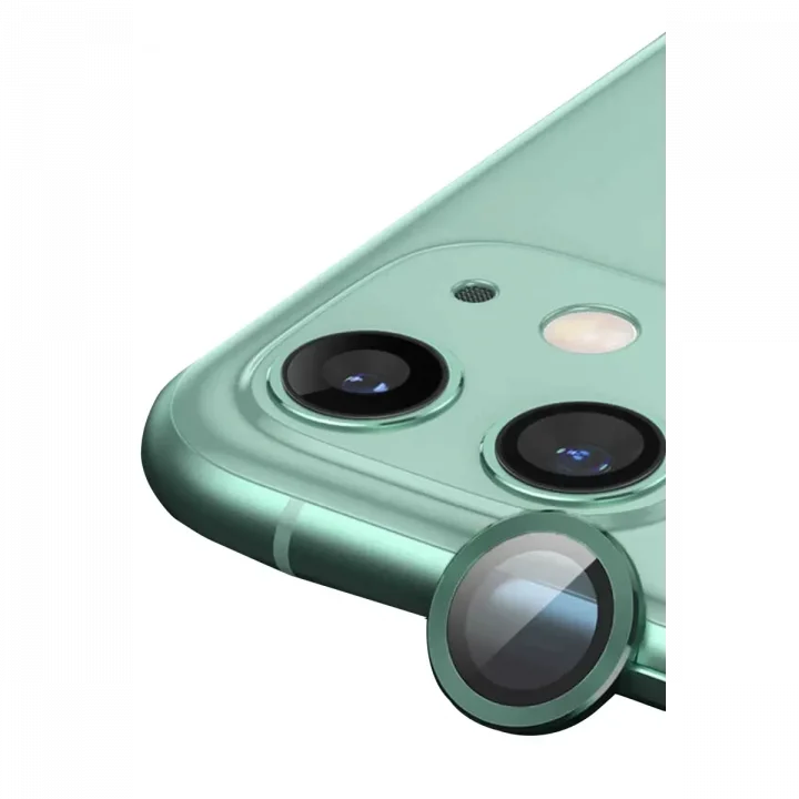Mey İthalat®   iPhone 11 Raze Metal Kamera Lens - Yeşil