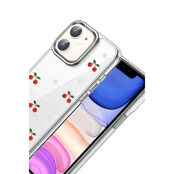 Mey İthalat®   iPhone 12 Fiyonk Desenli Kapak - Desen 9