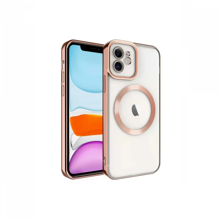 Mey İthalat®  iPhone 12 Kılıf Kross Magneticsafe Kapak - Rose