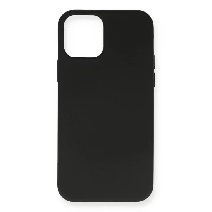 Mey İthalat®   iPhone 12 Mini Kılıf Nano içi Kadife Silikon - Siyah