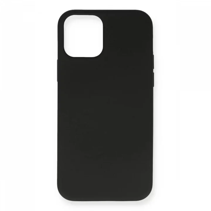 Mey İthalat®   iPhone 12 Mini Kılıf Nano içi Kadife Silikon - Siyah