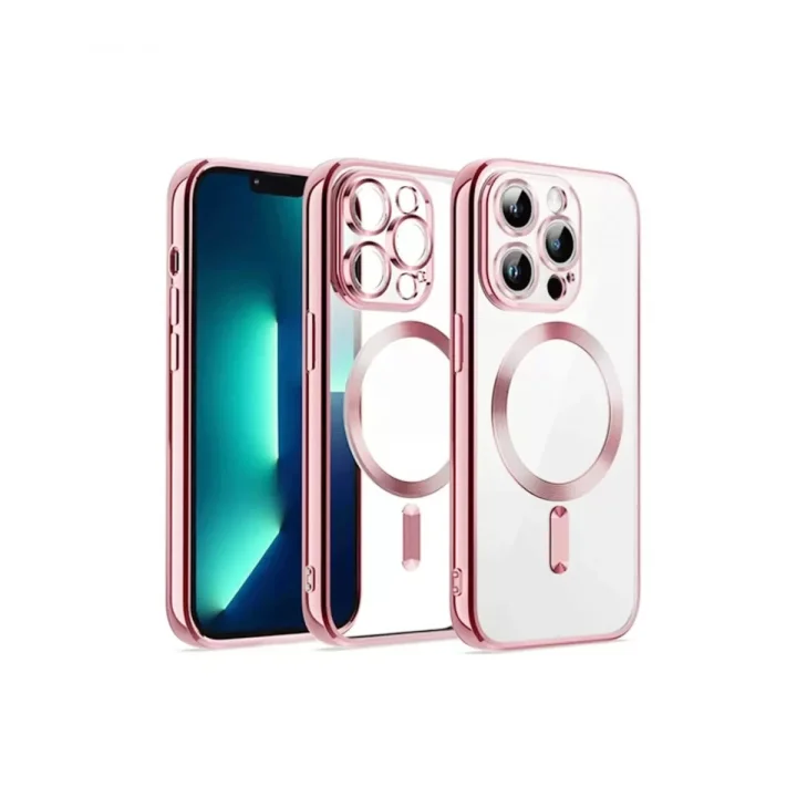 Mey İthalat®   iPhone 12 Pro Kılıf Kross Magneticsafe Kapak - Rose