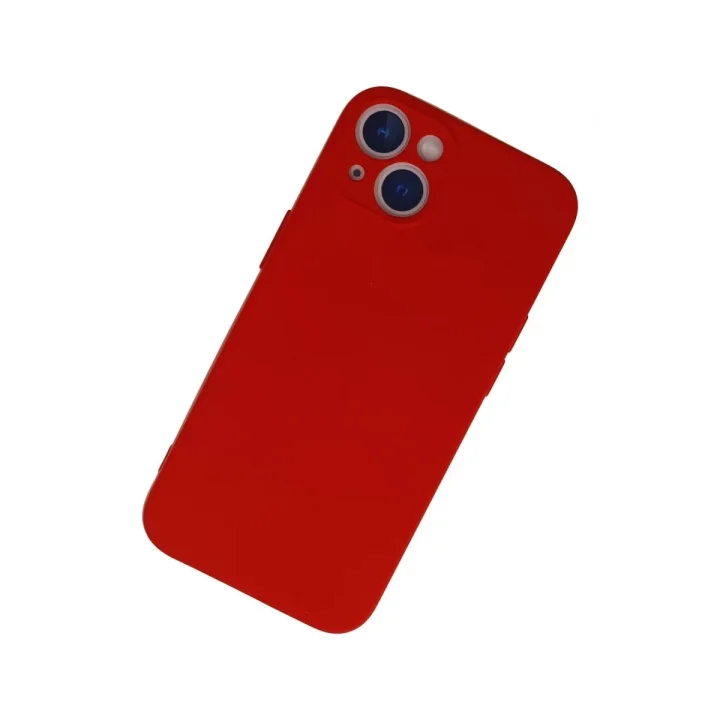 Mey İthalat®  iPhone 13 Mini Kılıf Nano içi Kadife Silikon - Kırmızı