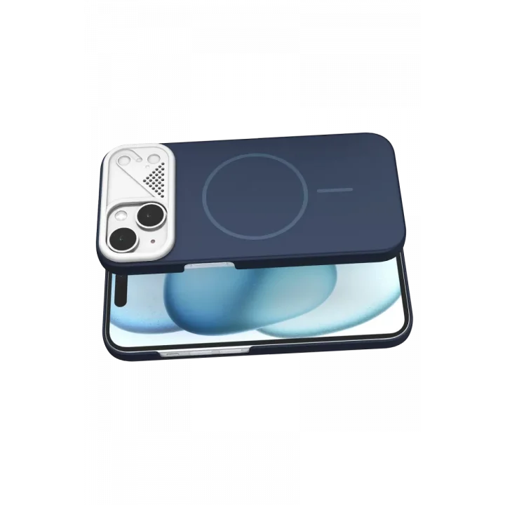 Mey İthalat®   iPhone 14 Export Magsafe Kapak - Lacivert