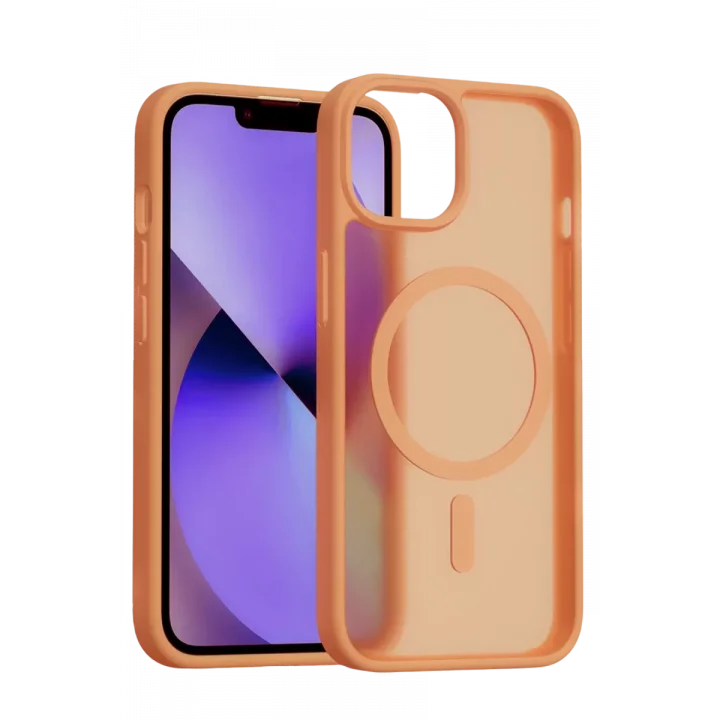 Mey İthalat®   iPhone 14 Jota Magsafe Kapak - Turuncu