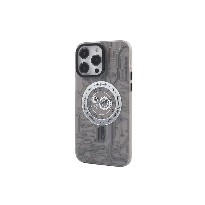 Mey İthalat®  iPhone 14 Pro Max Kılıf Apollo Magneticsafe Desenli Kapak - Apollo Siyah - 1