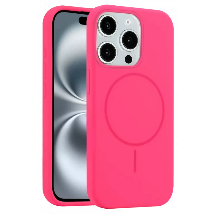 Mey İthalat®  iPhone 14 Pro Max Kılıf Jully Magsafe Kapak - Pembe