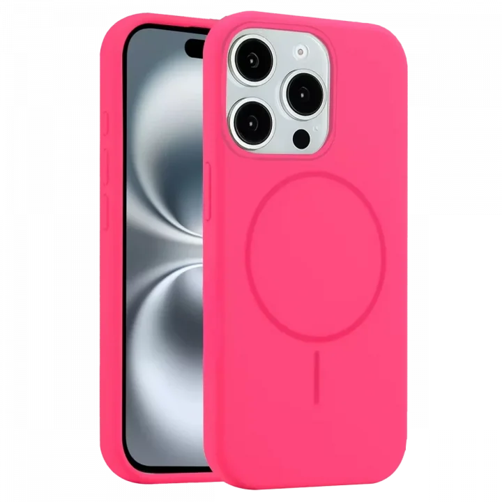 Mey İthalat®  iPhone 14 Pro Max Kılıf Jully Magsafe Kapak - Pembe