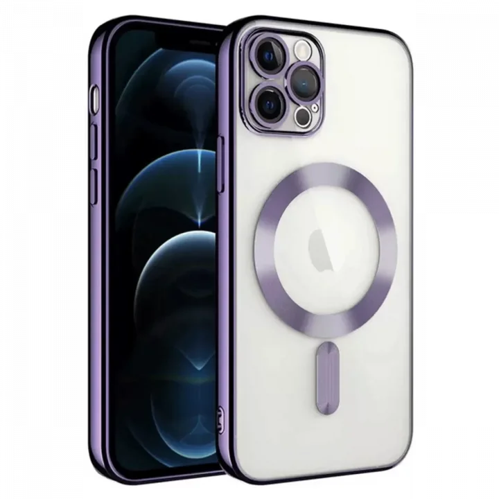 Mey İthalat®   iPhone 14 Pro Max Kılıf Kross Magneticsafe Kapak - Mor