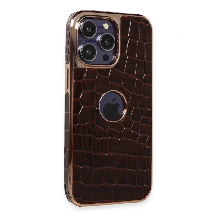 Mey İthalat®   iPhone 14 Pro Max Kılıf Snake Kapak - Bordo
