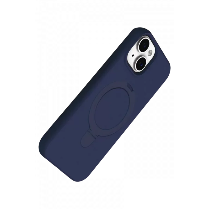 Mey İthalat®   iPhone 14 Regal Magsafe Standlı Kapak - Lacivert