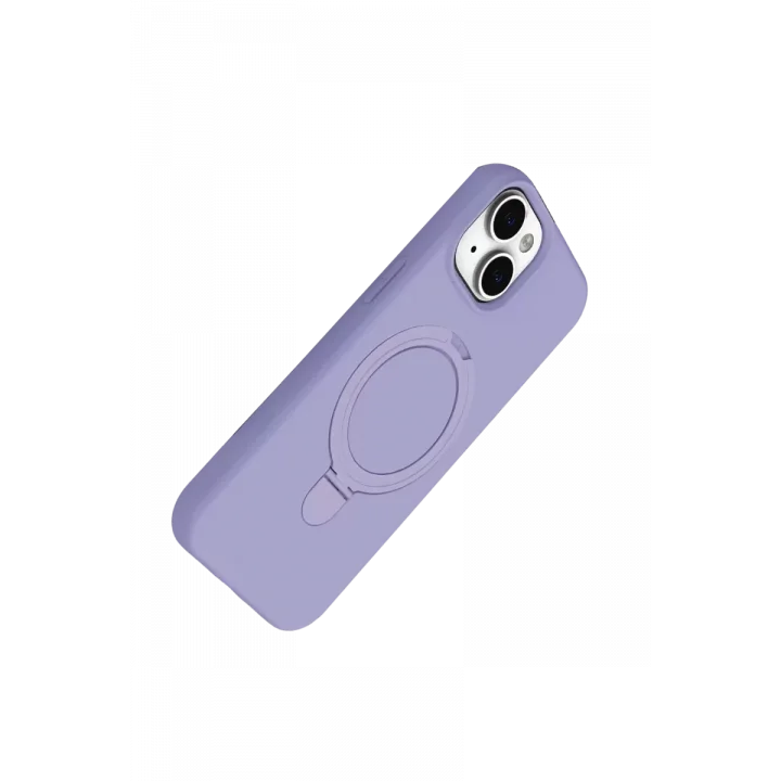 Mey İthalat®   iPhone 14 Regal Magsafe Standlı Kapak - Lila