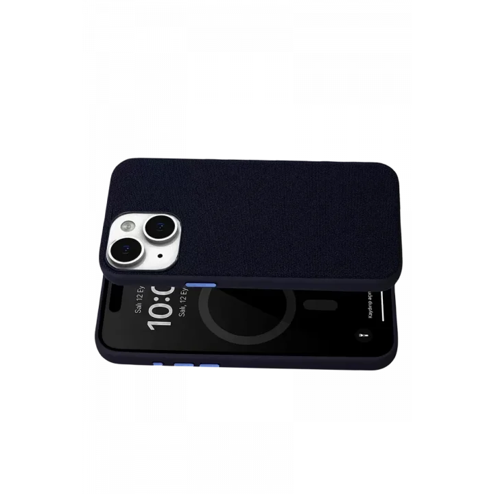 Mey İthalat®   iPhone 14 Vero Magsafe Kapak - Mavi