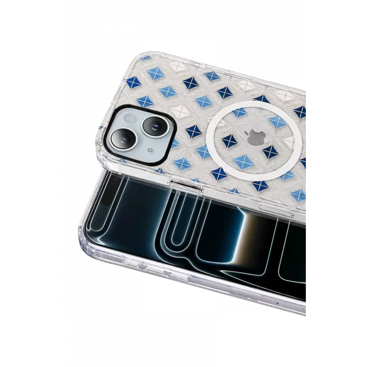 Mey İthalat®   iPhone 15 Desina Magsafe Kapak - Desen 4
