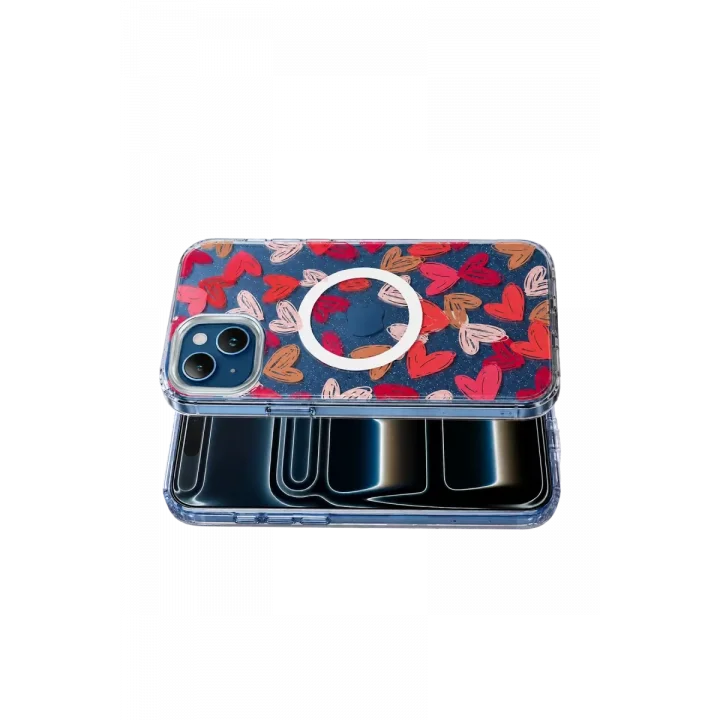 Mey İthalat®   iPhone 15 Desina Magsafe Kapak - Desen 6