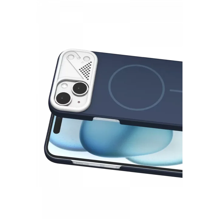 Mey İthalat®   iPhone 15 Export Magsafe Kapak - Lacivert