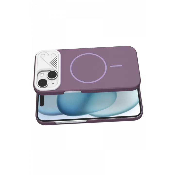 Mey İthalat®   iPhone 15 Export Magsafe Kapak - Mor