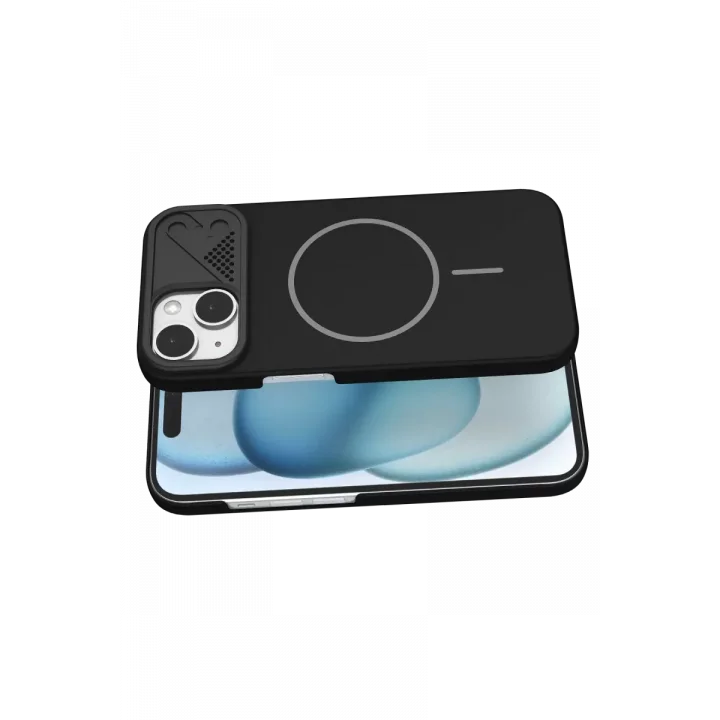 Mey İthalat®   iPhone 15 Export Magsafe Kapak - Siyah