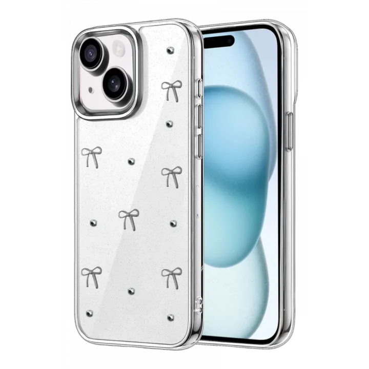 Mey İthalat®   iPhone 15 Fiyonk Desenli Kapak - Desen 5