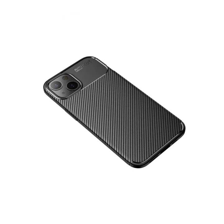 Mey İthalat®   iPhone 15 Kılıf Auto Focus Karbon Kapak - Siyah