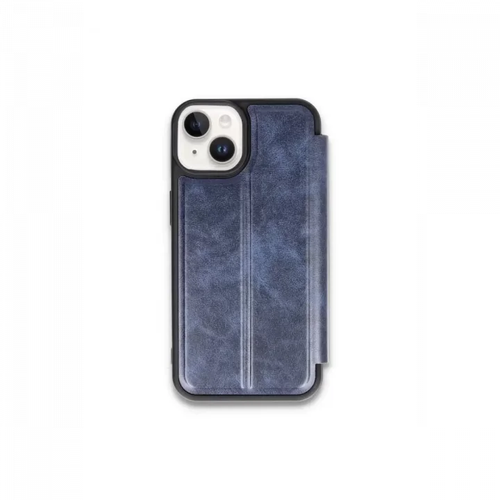 Mey İthalat®   iPhone 15 Kılıf Flip Cover - Lacivert