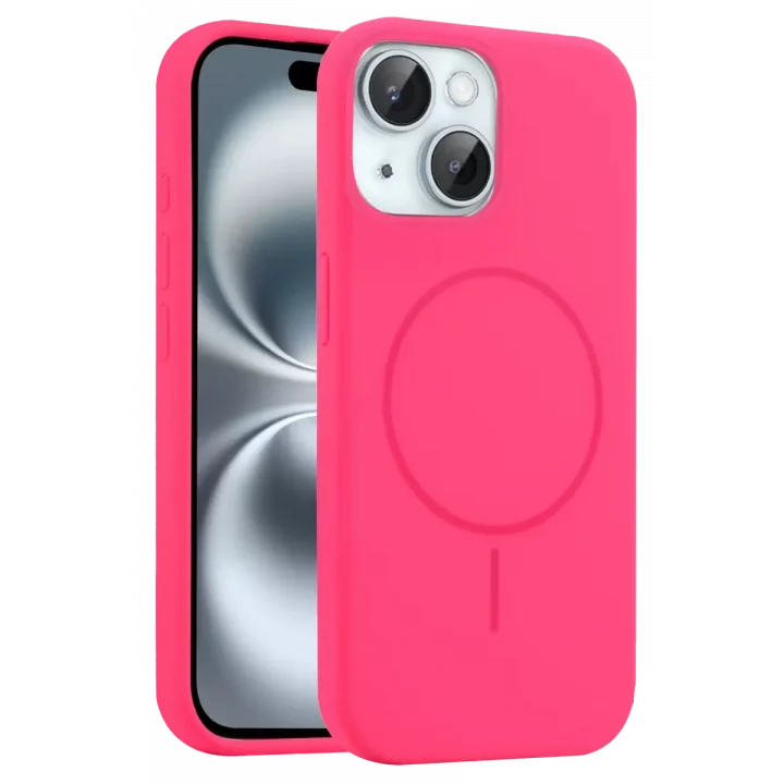 Mey İthalat®   iPhone 15 Kılıf Jully Magsafe Kapak - Pembe