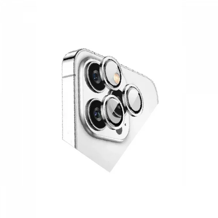 Mey İthalat®   iPhone 15 Pro Max Bilvis Titan Kamera Lens - Gümüş