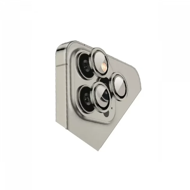 Mey İthalat®   iPhone 15 Pro Max Bilvis Titan Kamera Lens - Titan Gri