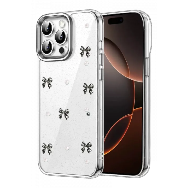 Mey İthalat®   iPhone 15 Pro Max Fiyonk Desenli Kapak - Desen 8