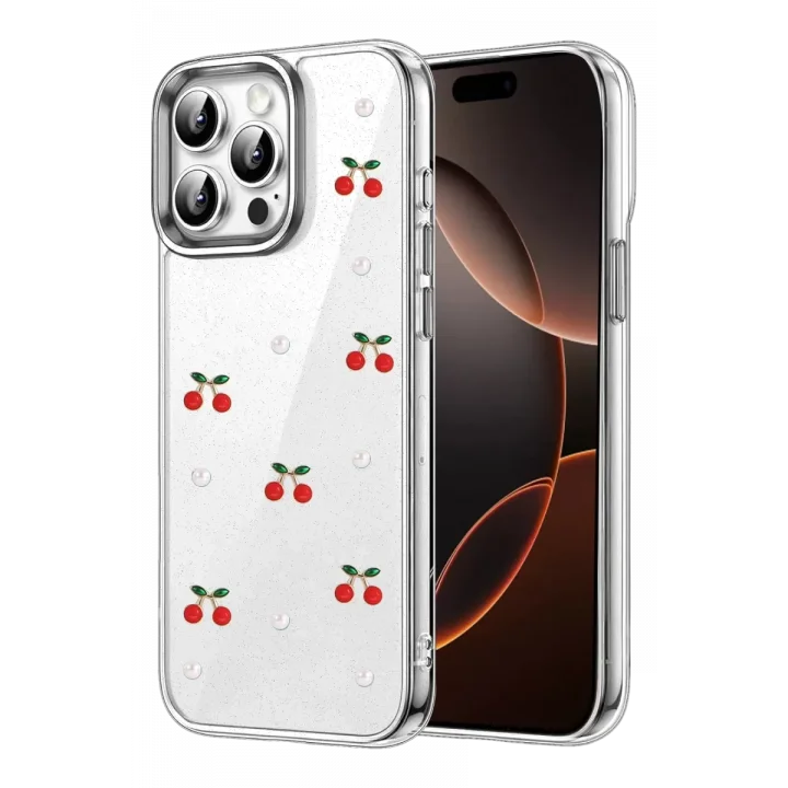 Mey İthalat®   iPhone 15 Pro Max Fiyonk Desenli Kapak - Desen 9