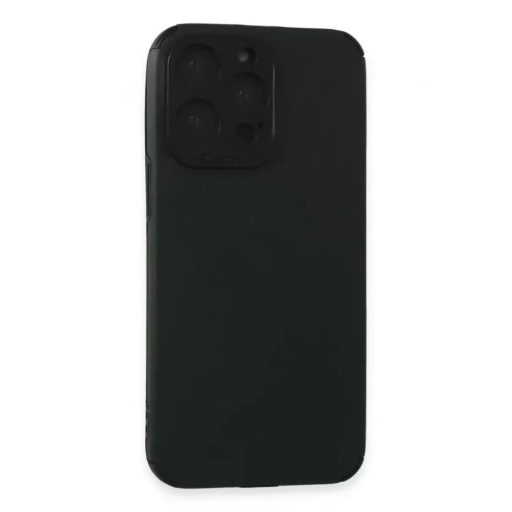 Mey İthalat®   iPhone 15 Pro Max Kılıf Loop Deri Silikon - Yeşil