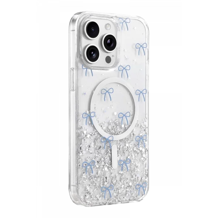 Mey İthalat®   iPhone 15 Pro Max Misk Simli Magsafe Kapak - Desen 3