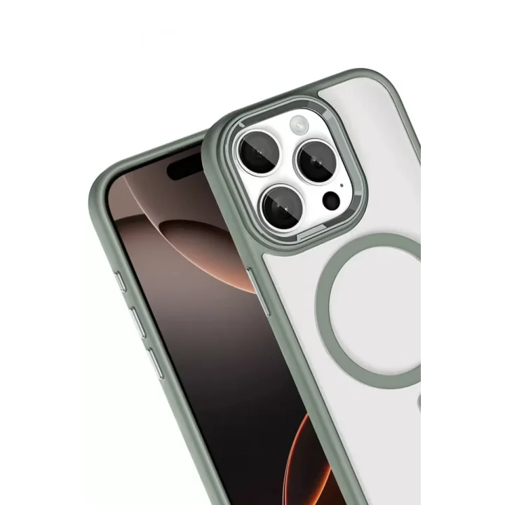 Mey İthalat®   iPhone 15 Pro Max Terea Magsafe Kapak - Titan Gri