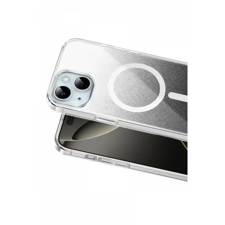 Mey İthalat®   iPhone 15 Sora Simli Magsafe Kapak - Siyah