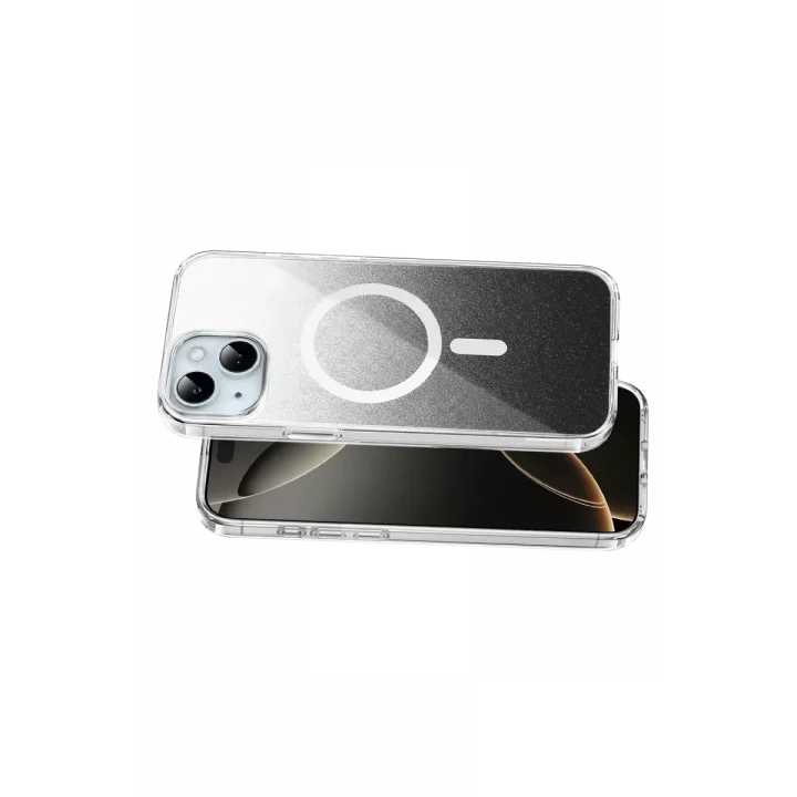 Mey İthalat®   iPhone 15 Sora Simli Magsafe Kapak - Siyah