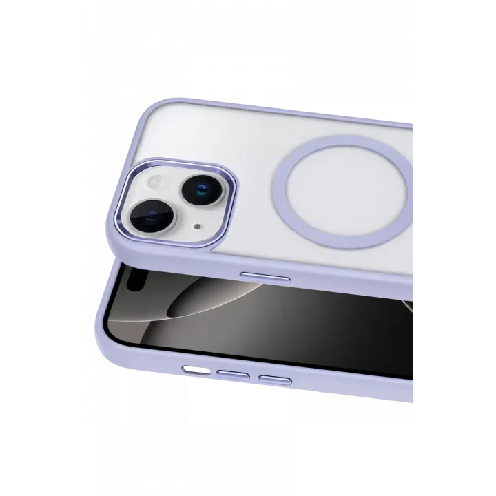 Mey İthalat®   iPhone 15 Terea Magsafe Kapak - Mor