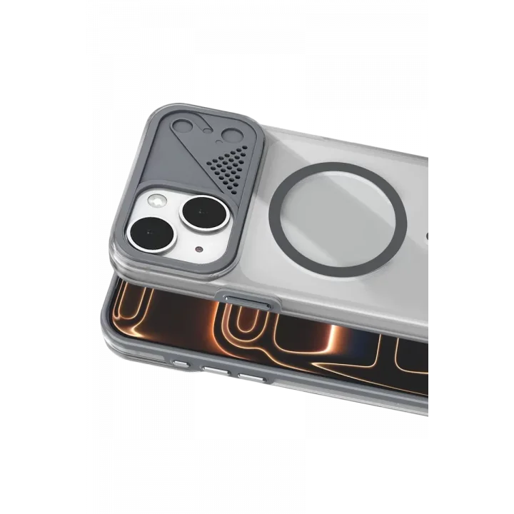 Mey İthalat®   iPhone 15 Zinko Magsafe Kapak - Titan Gri