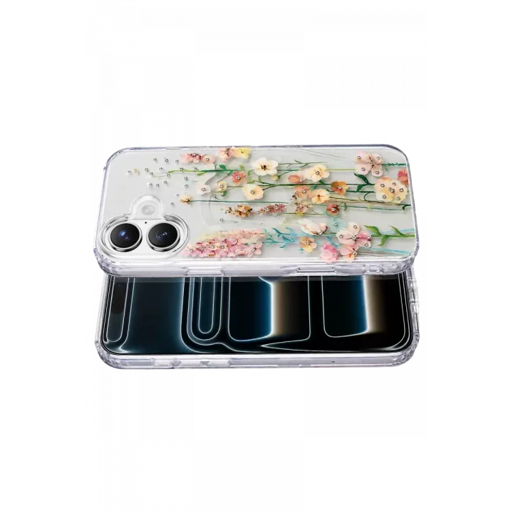 Mey İthalat®   iPhone 16 Desina Magsafe Kapak - Desen 1