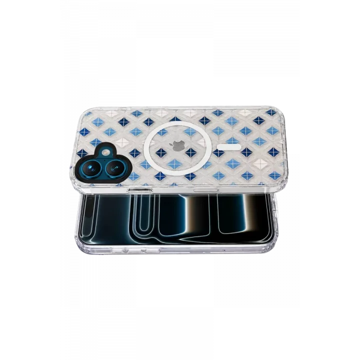 Mey İthalat®   iPhone 16 Desina Magsafe Kapak - Desen 4