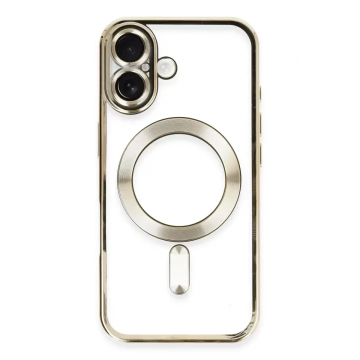 Mey İthalat®   iPhone 16 Kılıf Kross Magneticsafe Kapak - Gold