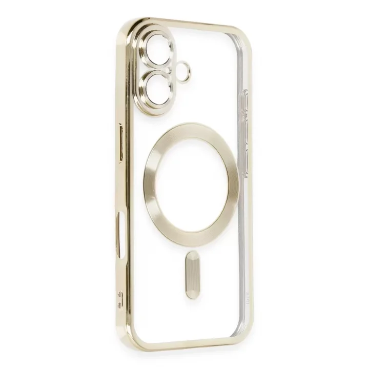 Mey İthalat®   iPhone 16 Kılıf Kross Magneticsafe Kapak - Gold